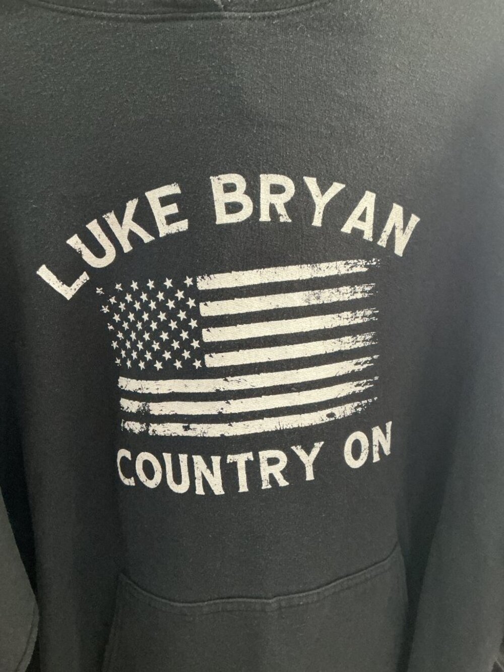 Luke Bryan Country On Farm Tour 2023 Black Graphic Hoodie Large - Picture 5 of 8